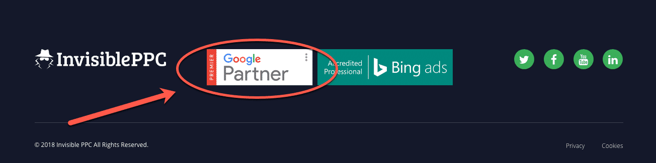 Google Certified Partner - InvisiblePPC Badge