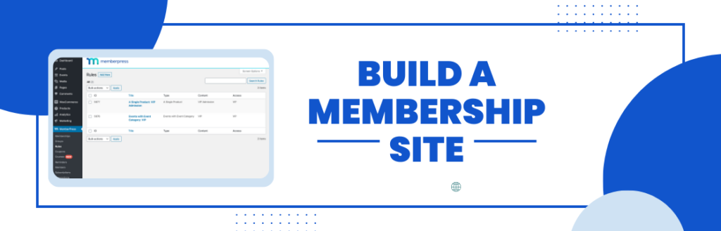 Build a Membership Site-A