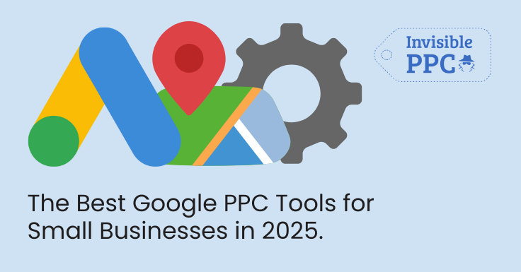 A man is using Google PPC Tools for his small business.