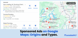Sponsored Ads on Google Maps: Origins and Types | InvisiblePPC