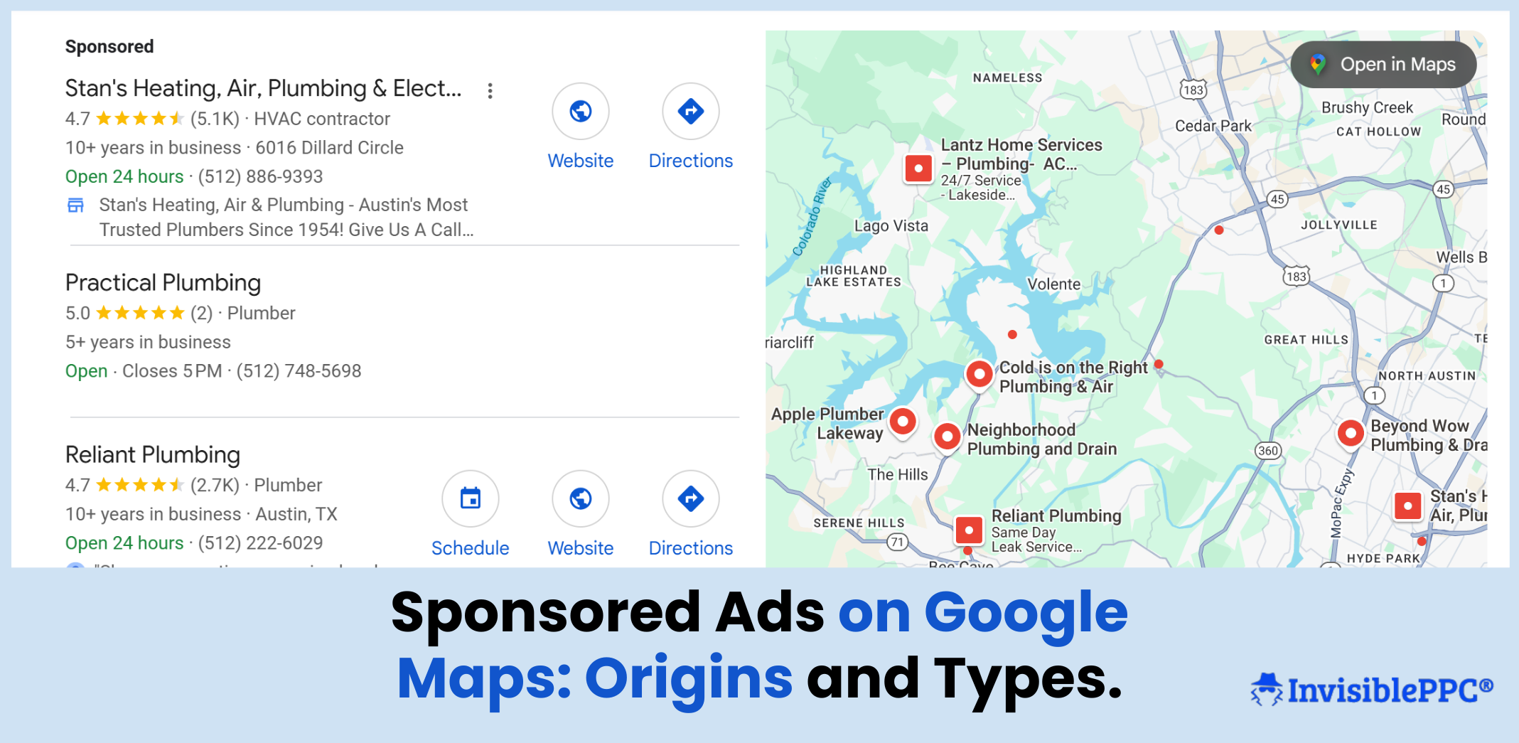Sponsored Ads on Google Maps: Origins and Types